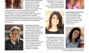 SOCIAL ANISSARA ZIR - Coluna da edição de 08 de março. ESPECIAL DIA DA MULHER (parte 2).