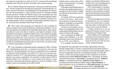 QUEM SERÃO OS CANDIDATOS A PREFEITO? Neivo A T Fabris / Coluna da edição de 08 de março de 2024.