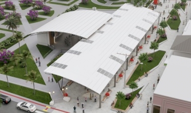 Praça General Flores da Cunha - Projeto de requalificação do calçadão junto a praça é aprovado com ressalvas