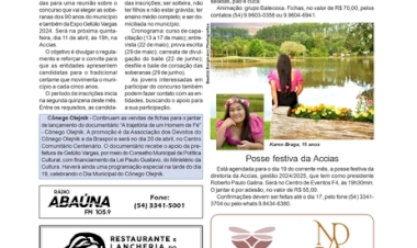 SOCIAL - Anissara Zir / Coluna edição de  05 de abril de 2024.