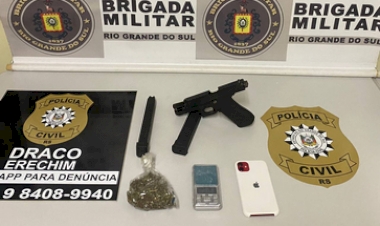 Polícia prende acusado de dois homicídios em Erechim