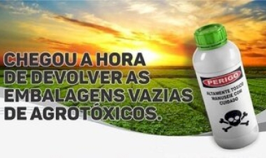 Campanha de recolhimento de embalagens de agrotóxico será realizada em Ipiranga do Sul