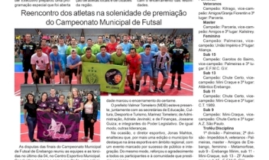 ESPECIAL - Erebango 36 anos / Programação Especial pra celebrar o aniversário /  Premiação do Campeonato Municipal de Futsal.