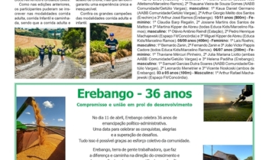 ESPECIAL - Erebango 36 Anos - 4ª Corrida e Caminhada Rural 237 reúne mais de 300 participantes