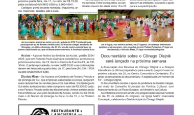 SOCIAL - Anissara Zir / Coluna da edição de 12 de abril de 2024