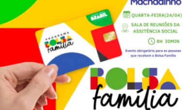 Beneficiários do Bolsa Família de Machadinho são convocados para encontro de atualização cadastral