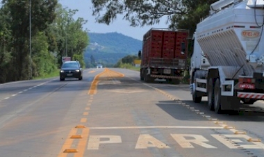 EGR desobstrui trechos rodoviários administrados Três pontos permanecem totalmente bloqueados
