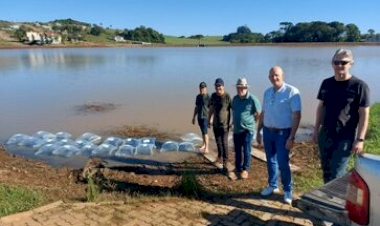 Soltura de Peixes no Lago do Thermas Machadinho