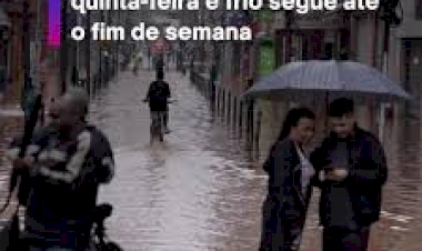 Quinta-feira deve ser de chuva e mais frio no Estado