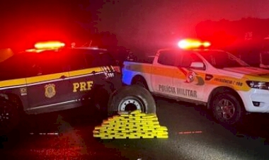 Carreta com donativos carregava 52 kg de cocaína