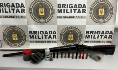 Ameaças, tiros e posse irregular de arma