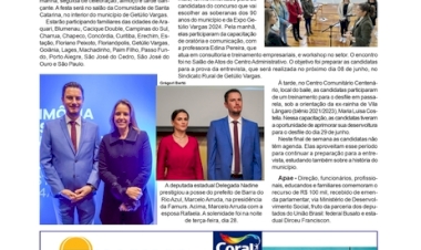 COLUNA SOCIAL / Anissara Zir - edição de 30 e 31 de maio de 2024. Páginas 06 e 07.