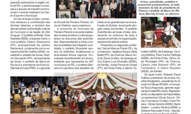 15ª Festa Italiana de Floriano Peixoto  repete o sucesso das edições anteriores