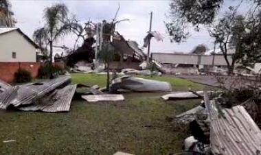 Temporal provoca estragos no Noroeste do Rio Grande do Sul