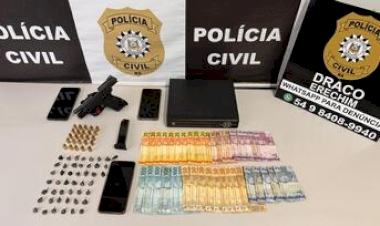 POLÍCIA CIVIL E BRIGADA MILITAR PRENDEM HOMEM POR TRÁFICO DE DROGAS E POSSE ILEGAL DE ARMA DE FOGO EM ERECHIM/RS