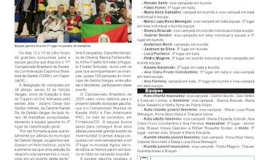 Karate Do - Equipe gaúcha conquista 36 medalhas no Brasileiro CEBK