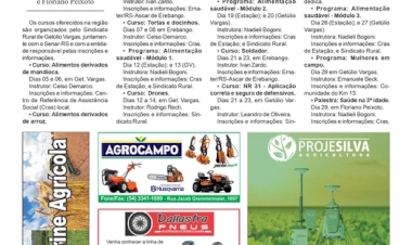 Sindicato Rural de Getúlio Vargas e Senar-RS promovem cursos na região