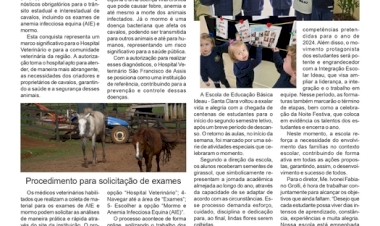 Unideau - Hospital São Francisco realiza exame de anemia equina e mormo