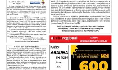 Manifestação em defesa de aposentados e pensionistas da Fundação Banrisul (apedido)