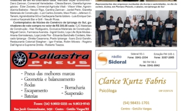 Floriano Peixoto e Ipiranga do Sul - Núcleos do Comércio da Accias realizam seus sorteios do Dia dos Pais