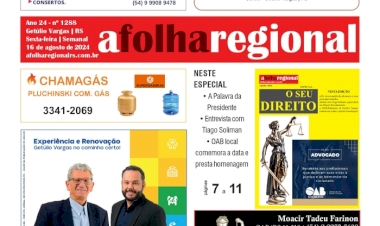 Capa da edição desta sexta-feira (16/8/24)