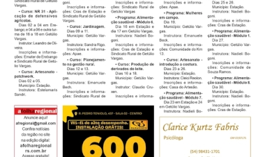 Sindicato Rural de Getúlio Vargas -  Cursos em parceria com Senar/RS para o mês de setembro