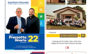 A FOLHA REGIONAL - Ano 24, Nº 1280. Getúlio Vargas RS, 23 de agosto de 2024.