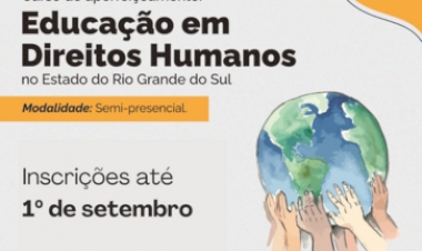 Reabertas inscrições para curso gratuito de Educação em Direitos Humanos