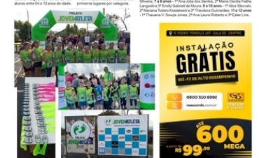 Cerca de 100 crianças participam do Jovem Atleta