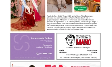 COLUNA SOCIAL, por Anissara Zir / Edição de 20 de setembro de 2024.