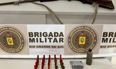 Apreensão de arma e munições em Paulo Bento