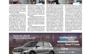 Eleições 2024 - Accias recebe candidatos à majoritária de Getúlio Vargas