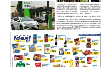 Sicredi Sul Minas - Inaugurado ponto de recarga para veículos elétricos /