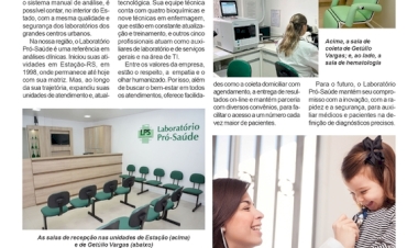 Guia da Saúde -- Especial Dia do Médico /  Laboratório Pró-Saúde completa 25 anos de excelência em análises clínicas