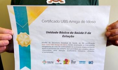 Estação - UBS II é Selo Ouro UBS Amiga do Idoso
