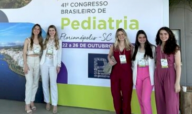 Curso de Medicina da URI marca presença no Congresso Brasileiro de Pediatria