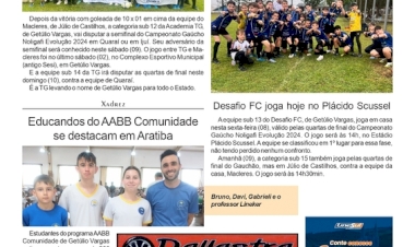 TG vence de goleada e segue na disputa  /  Desafio FC joga hoje no Plácido Scussel / XADREZ