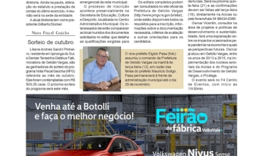 CDL realiza assembleia par eleição da diretoria /  Seleção de professores /  Mais u Tá na Mesa da ACCIAS  / NFG de outubro