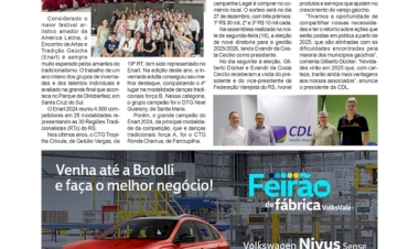 Tropilha Crioula é top 4 no Enart 2024 /  Evandir da Costa Cecílio eleito presidente da CDL