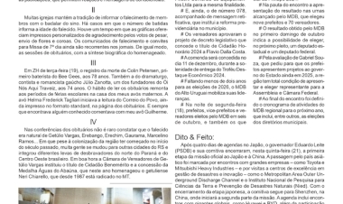 Entre a vida e a morte - Contexto, por Neivo A T fabris / coluna da edição de 22 de novembro.