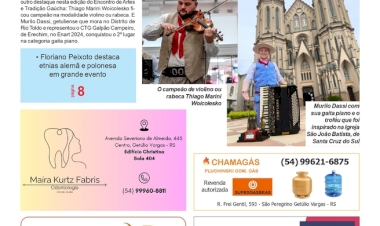 A Folha Regional. Ano 25, nº 1302. Getúlio Vargas RS, 22 de novembro de 2024.