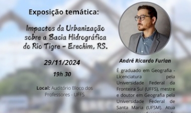 UFFS discute impactos da urbanização na Bacia Hidrográfica do Rio Tigre