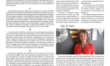 Em franca expansão / coluna Contexto, por Neivo A T Fabris - Edição de 29 de novembro de 2024.