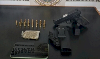 Adolescente flagrado com pistola em Marcelino Ramos