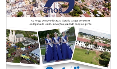 Getúlio Vargas 90 Anos - Mensagem do Poder Executivo Municipal.