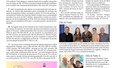 IPVA deve gerar cerca de R$ 22 milhões em Getúlio Vargas e cidades vizinhas. Contexto, por Neivo A T Fabris