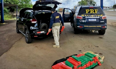 Casal paraguaio é preso com 108 quilos de maconha em Sarandi
