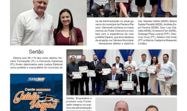 Diplomação dos eleitos em Floriano Peixoto e Sertão