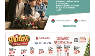 ESPECIAL NATAL 2024 - Ofertas dos Supermercados Karpinski e Sul Brasil.