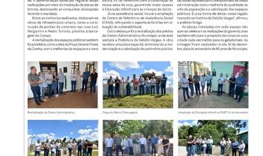 ESPECIAL NATAL 2024 - Obras entregues pelo executivo municipal de Getúlio Vargas.